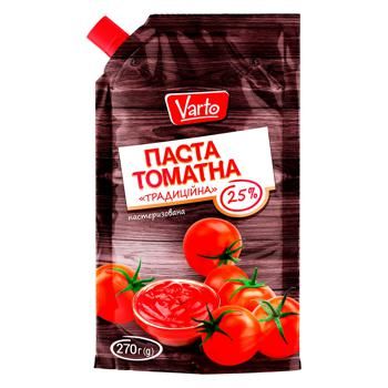 Паста томатна "Традиційна" 25% Varto 270г 