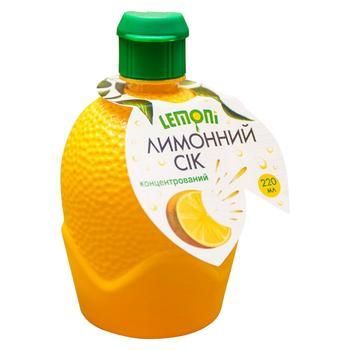 Сок Lemoni лимонный концентрированный 220мл 