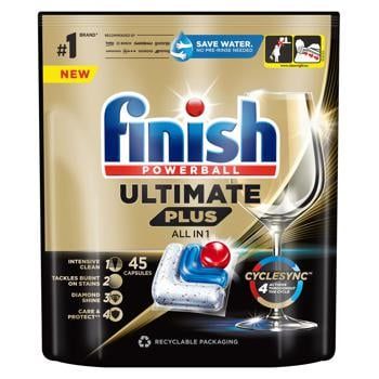 Таблетки для посудомойной машины Finish Ultimate Plus All in 1 45шт 