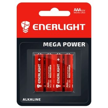 Батарейка Enerlight Mega Power Alkaline AAА BLI 4шт 