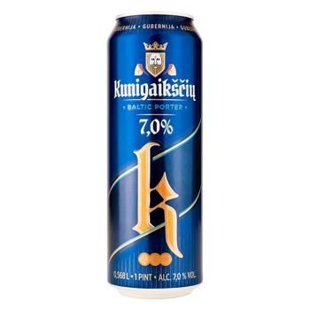 Пиво Kunigaiksciu Baltic Porter темное 7% 0,568л 
