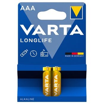 Батарейка VARTA Longlife Alkaline AАA BLI 2шт 