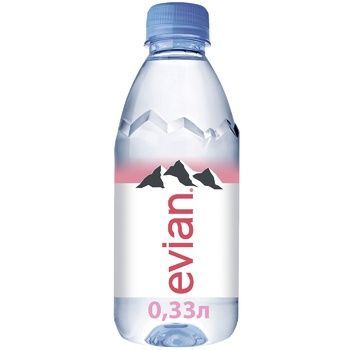 Вода минеральная Evian негазированная 0,33л 