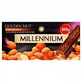 Шоколад черный Millennium Gold Nut с целым миндалем 100г