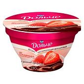 Десерт Дольче шоколад кувертюр-клубника 4,7% 130г