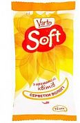 Влажные салфетки Varto Soft с ароматом цветов 15шт