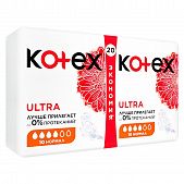 Прокладки Kotex Ultra Dry&Soft Normal ультратонкие с крылышками 4 капельки 20шт