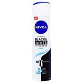 Дезодорант аэрозольный Nivea Pure Invisible Black&White 150мл