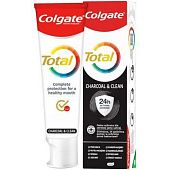 Зубная паста Colgate Total Charcoal & Clean 75мл