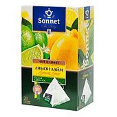 Чай зеленый Sonnet Лимон и лайм 2г*20шт