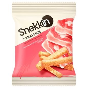 Сухарики Snekkin со вкусом бекона 110г 