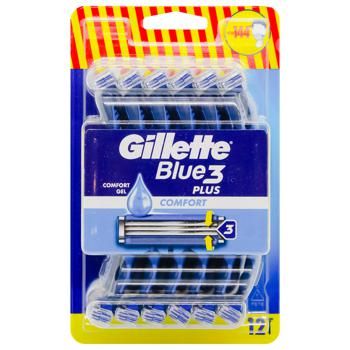 Бритвы одноразовые Gillette Blue3 Plus Comfort 12шт 
