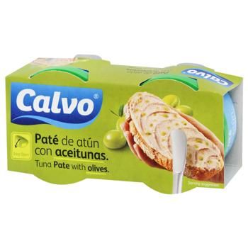 Паштет Calvo из тунца с оливками 2х75г 