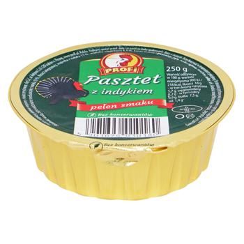 Паштет Profi с мясом индюка и свининой 250г 