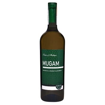 Вино Mugam белое полусладкое 12-14% 0,75л 