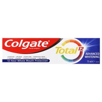 Зубная паста Colgate Total 12 Advanced Whitening 75мл 