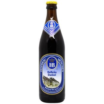 Пиво Hofbrau Dunkel черное 5,5% 0,5л 