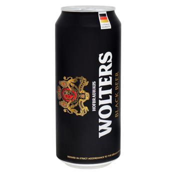 Пиво Wolters Premium Black Pilsner Beer темное 5% 0,5л 
