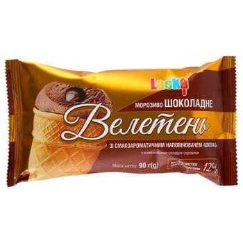 Мороженое Laska Великан шоколадное в вафельном стакане 90г 
