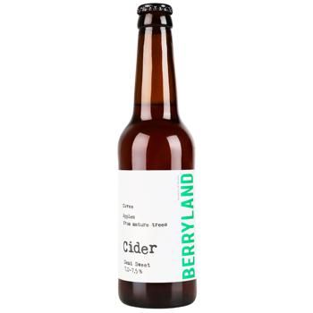 Сидр Berryland Cuvee Яблочный полусладкий 7-7,5% 0,33л 