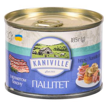 Паштет Kaniville мясной с ароматом бекона 185г 