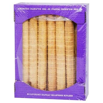 Трубочки вафельные Добробут Cannoli с наполнителем молочная карамель 600г 