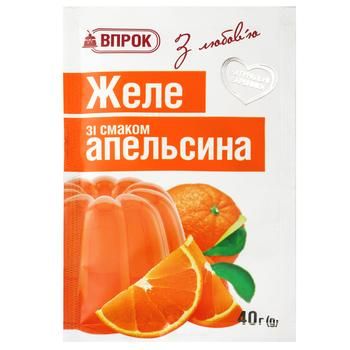 Желе Впрок со вкусом апельсина 40г 