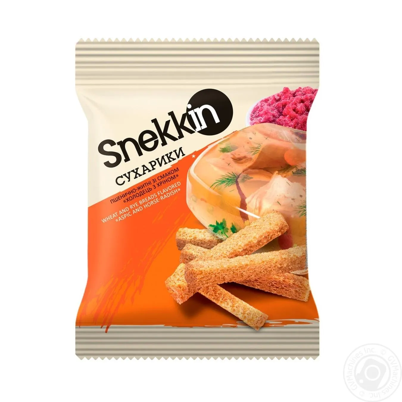 Сухарики Snekkin со вкусом холодец с хреном 70г 