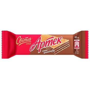 Вафли СВІТОЧ® Артек вкус Шоколада 71г 