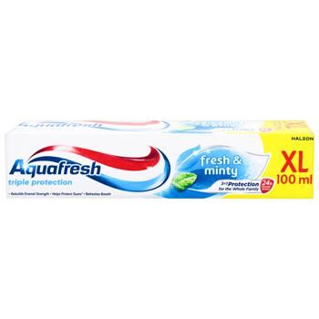 Паста зубная Aquafresh Triple Protection Fresh&Minty 100мл 