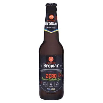 Пиво Волинский Бровар IPA Zero безалкогольное нефильтрованное 0,35л 