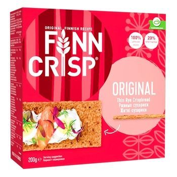 Сухарики Finn Crisp Original ржаные 200г 