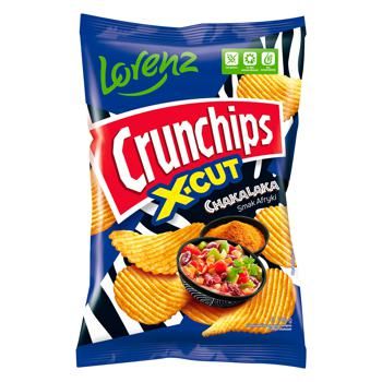 Чипсы Crunchips X-Cut волнистые со вкусом чакалака 140г 