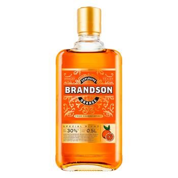 Бренди Brandson Апельсин 30% 0,5л 