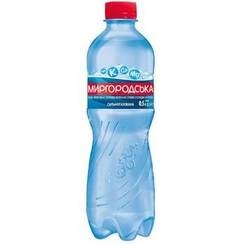 Вода минеральная Миргородская сильногазированая 0,5л 