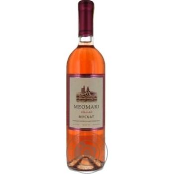 Вино Meomari Мускат розовое полусладкое 13,5% 0,75л 