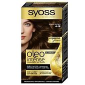 Краска для волос без аммиака SYOSS Oleo Intense 4-18 Шоколадный каштановый 115мл