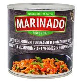 Фасоль Marinado с грибами и овощами в томатном соусе 425г