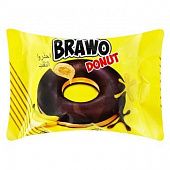 Кекс Brawo Donut с банановой начинкой в какао-молочной глазури 50г