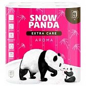 Туалетная бумага Snow Panda Extra Care Aroma четырехслойная 8шт