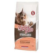 Корм сухой Migliorgatto с лососем для стерилизованных кошек 1,5кг