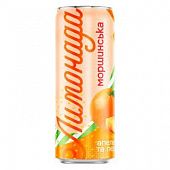 Напиток газированный Моршинская Лимонада со вкусом апельсина и персика 0,33л