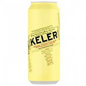 Пиво Keler Lager светлое ж/б 5% 0,5л
