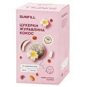 Конфеты Sunfill с клюквой и кокосом 120г