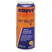 Напиток газированный 4Move Fat Killer со вкусом грейпфрута и лимона с витаминами 0,33л