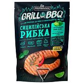 Grill&BBQ Pripravka Приправа к рыбе и морепродуктам Сицилийская рыбка с натуральным соком лайма листьями кафир-лайма и чили 30г