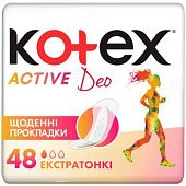 Прокладки ежедневные Kotex Deo Active ароматизированные 48шт