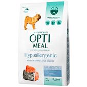 Корм сухой Optimeal Hypoallergenic с лососем для взрослых собак средних и больших пород 4кг