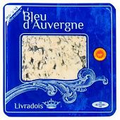 Сыр Livradois Bleu d'Auvergne с голубой плесенью 50% 125г