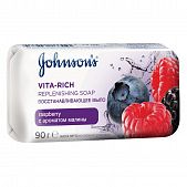 Мыло Johnson's Vita rich Восстанавливающее с ароматом малины 90г